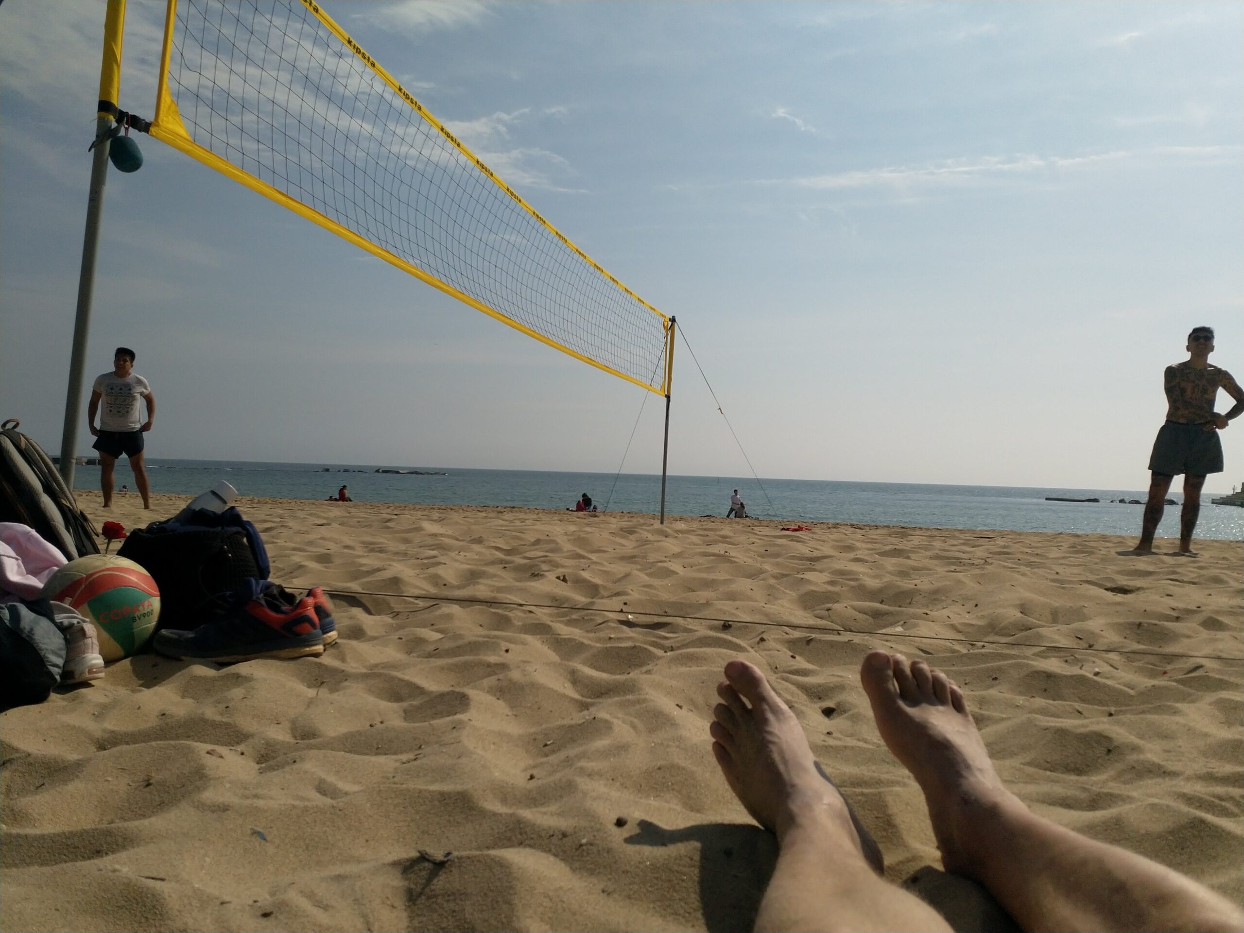 Nova Mar Bella beach with a beach volley net