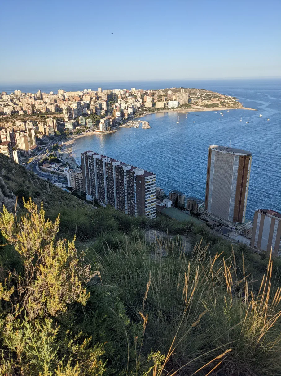 views from serra grosso to cabo de la huerta