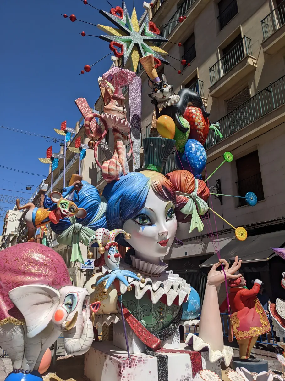 hogueras statue in alicante spain