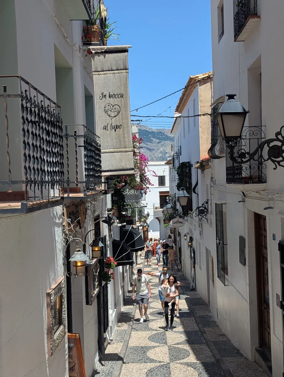 altea old town narrow street