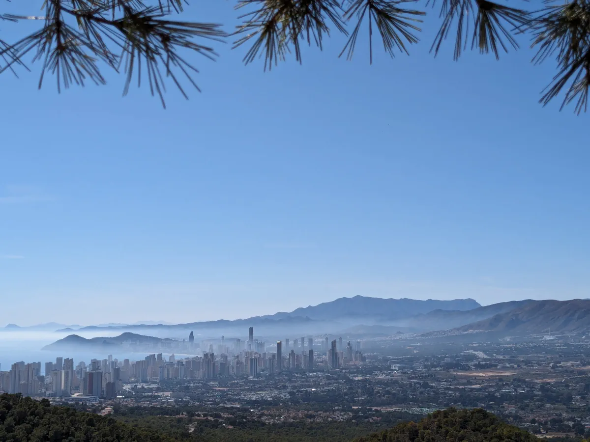 Benidorm skyline from terra natura