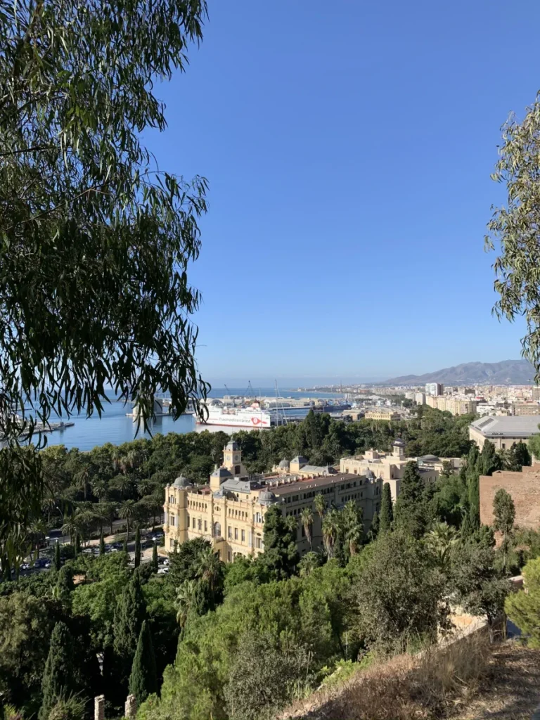 view from a hill in Malaga