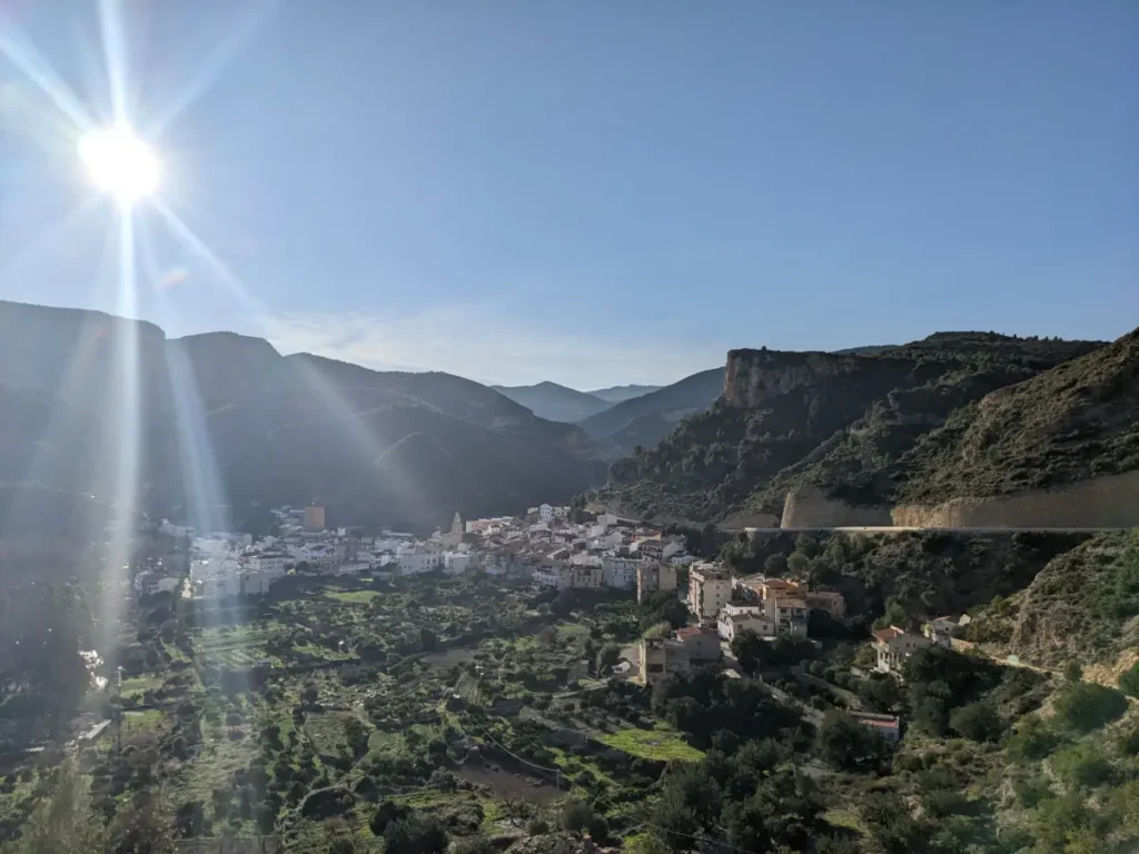 sun shining near valencia