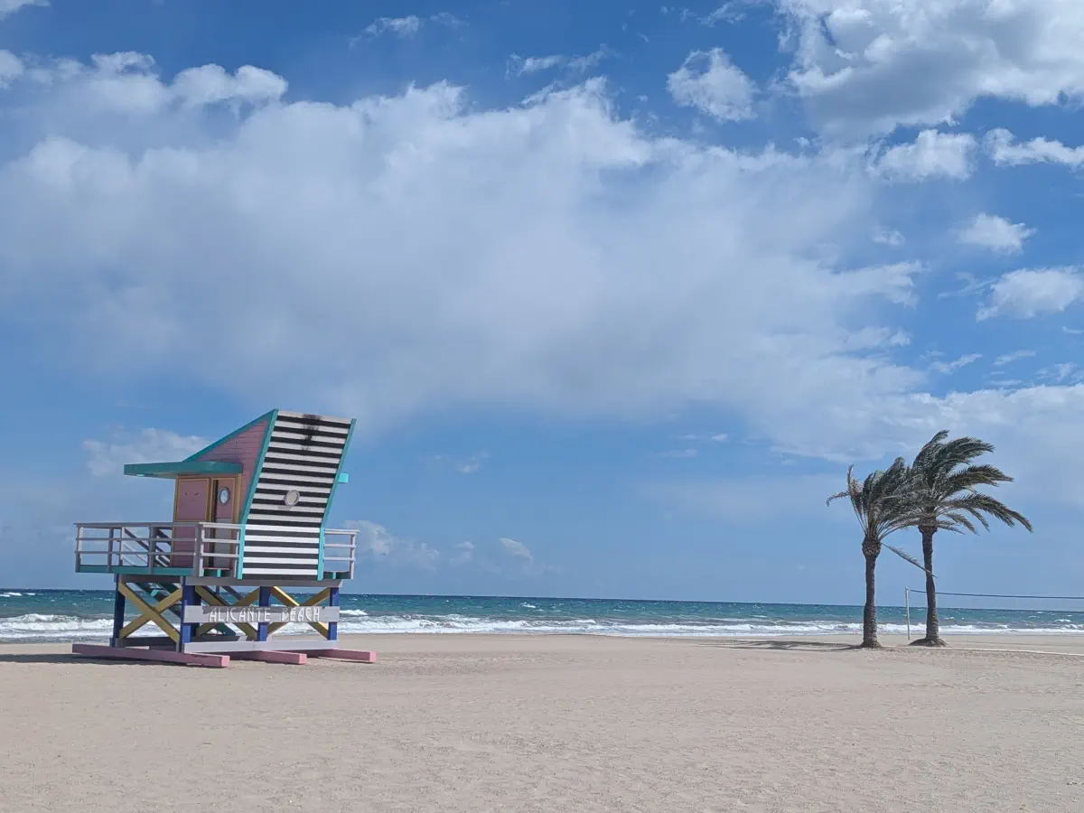playa de san juan and a life savers hut