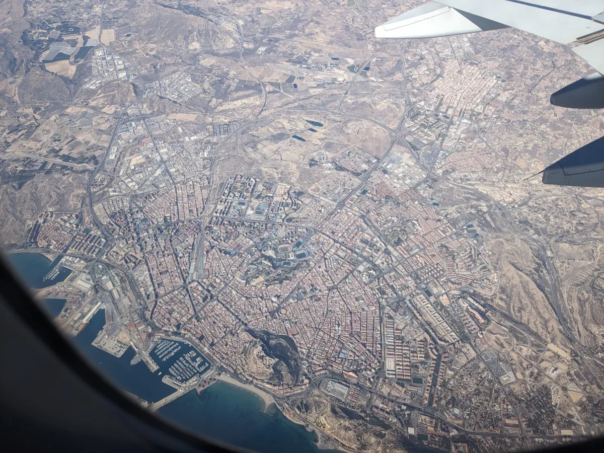 alicante from the air
