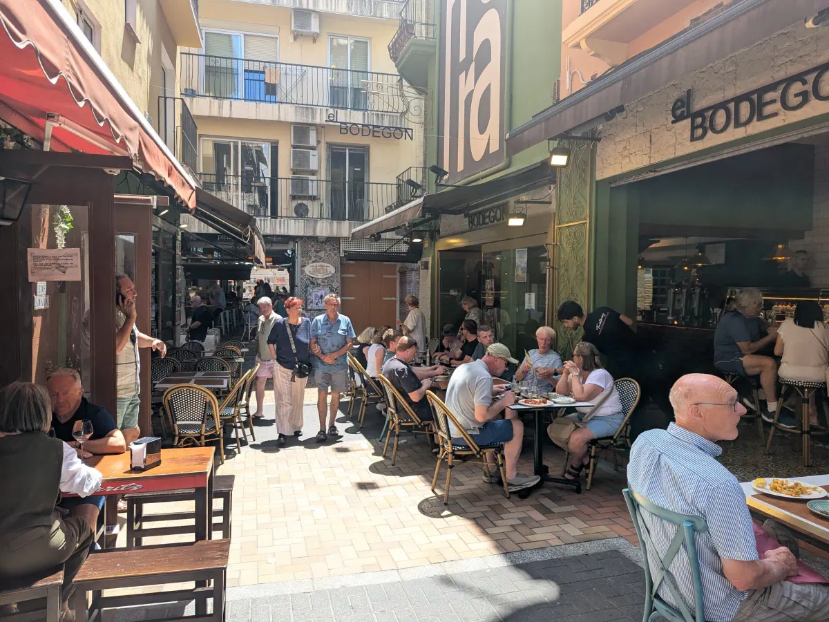 The Benidorm old quarters with tons of tapas restaurants